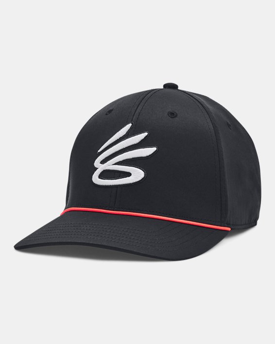 Men's Curry Golf Snapback Cap in Black image number 0